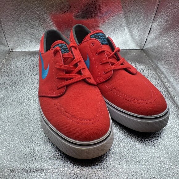 Size 11 Nike SB Zoom Stefan Janoski‎ Mens Red Skateboarding Shoes 615957-640 - Picture 3 of 11